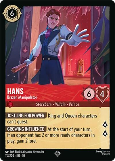 Hans - Brazen Manipulator (Whispers in the Well) Near Mint Cold Foil