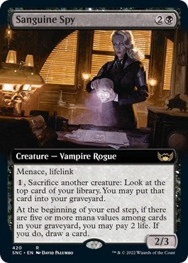 Sanguine Spy (Extended Art) (Streets of New Capenna) Near Mint Foil