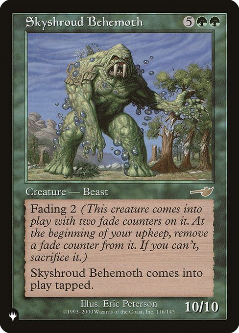 Skyshroud Behemoth (The List) Near Mint