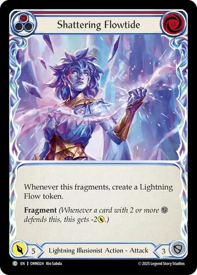 Shattering Flowtide (Red) (Omens of the Third Age) Near Mint Foil