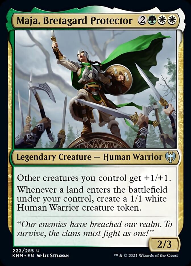 Maja, Bretagard Protector (Kaldheim) Near Mint Foil