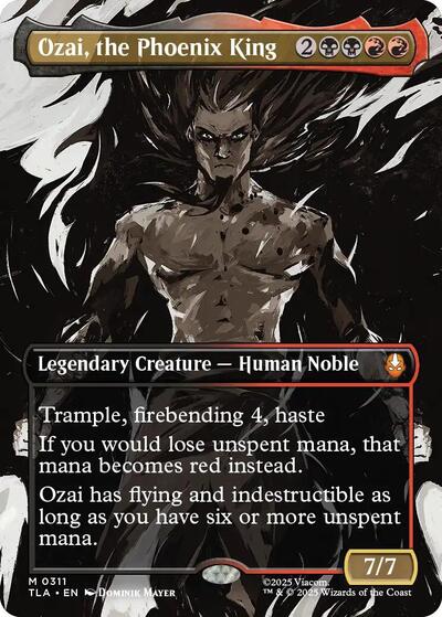Ozai, the Phoenix King (0311) (Borderless) (Avatar: The Last Airbender) Near Mint Foil