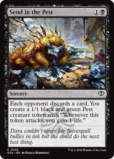 Send in the Pest (Secrets of Strixhaven) Near Mint Foil