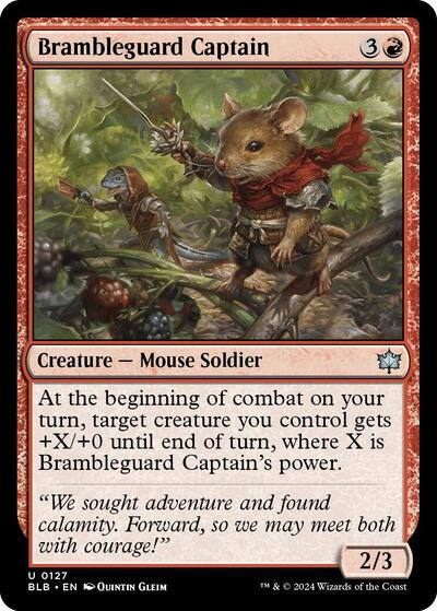Brambleguard Captain (Bloomburrow) Near Mint Foil