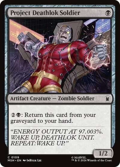 Project Deathlok Soldier (Marvel Super Heroes) Near Mint Foil