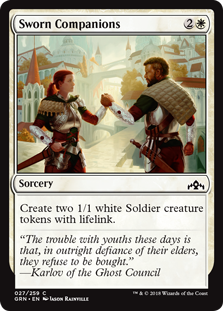 Sworn Companions (Guilds of Ravnica) Near Mint Foil