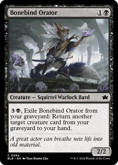 Bonebind Orator (Bloomburrow) Near Mint Foil