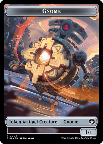 Gnome Token (Outlaws of Thunder Junction: The Big Score) Near Mint