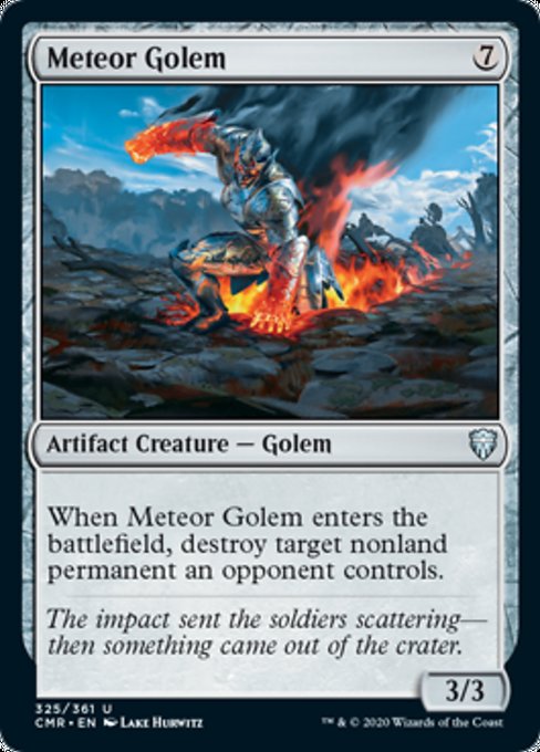 Meteor Golem (Commander Legends) Light Play Foil