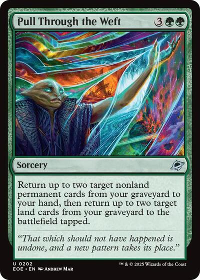 Pull Through the Weft (Edge of Eternities) Near Mint Foil
