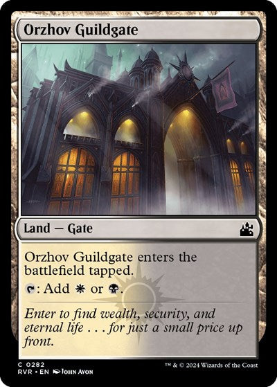 Orzhov Guildgate (Ravnica Remastered) Near Mint Foil