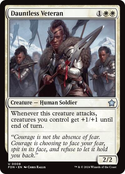 Dauntless Veteran (Foundations) Near Mint Foil