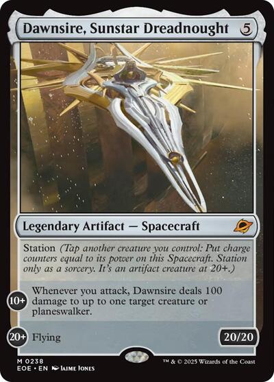 Dawnsire, Sunstar Dreadnought (Edge of Eternities) Near Mint Foil