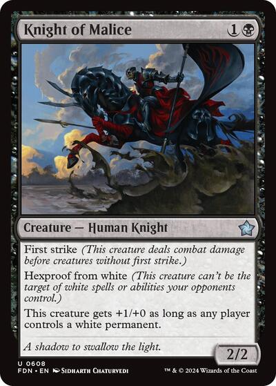 Knight of Malice (Foundations) Near Mint