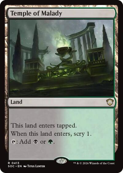 Temple of Malady (Commander: Secrets of Strixhaven) Near Mint