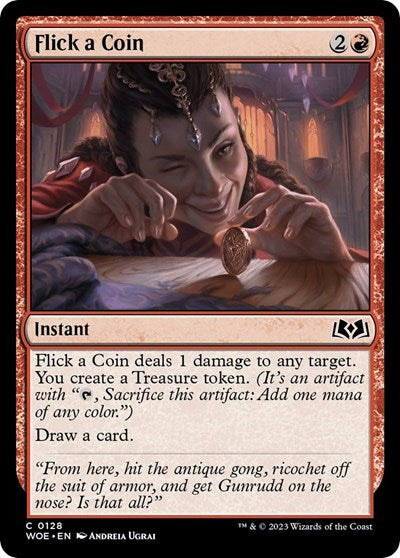Flick a Coin (Wilds of Eldraine) Near Mint Foil
