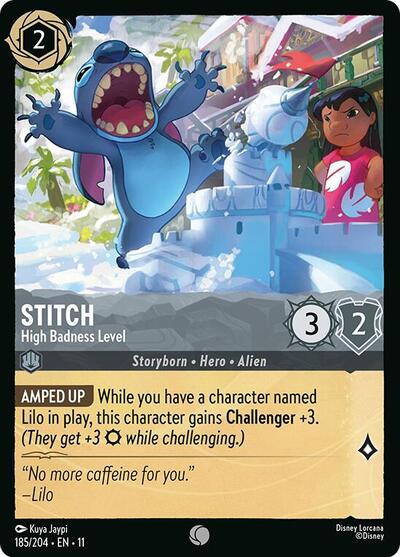 Stitch - High Badness Level (Winterspell) Near Mint Cold Foil