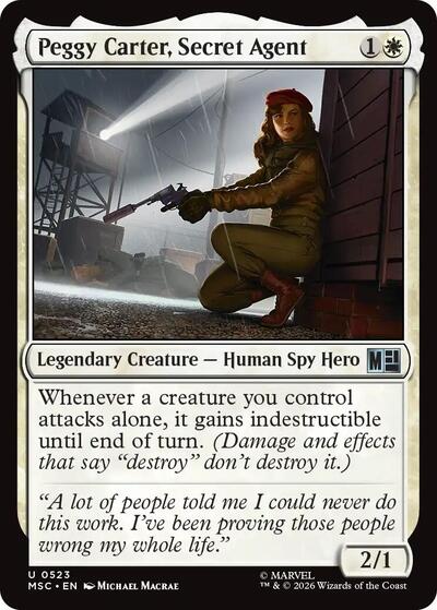 Peggy Carter, Secret Agent (Commander: Marvel Super Heroes) Near Mint Foil