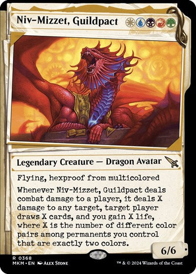 Niv-Mizzet, Guildpact (Showcase) (368) (Murders at Karlov Manor) Near Mint Foil