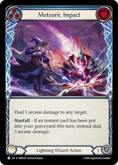 Meteoric Impact (Blue) (Omens of the Third Age) Near Mint Foil