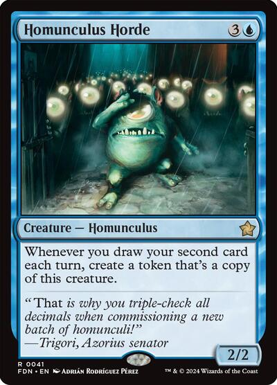 Homunculus Horde (Foundations) Near Mint Foil