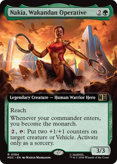 Nakia, Wakandan Operative (Extended Art) (Commander: Marvel Super Heroes) Near Mint