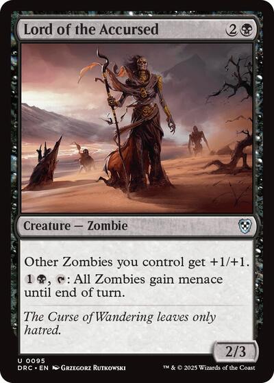 Lord of the Accursed (Commander: Aetherdrift) Near Mint