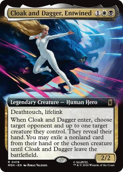 Cloak and Dagger, Entwined (Extended Art) (Marvel Super Heroes) Near Mint Foil