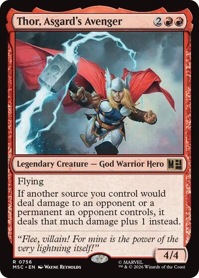 Thor, Asgard's Avenger (Commander: Marvel Super Heroes) Near Mint Foil
