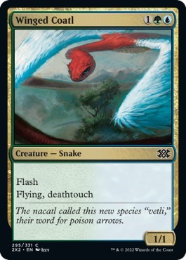 Winged Coatl (Double Masters 2022) Near Mint