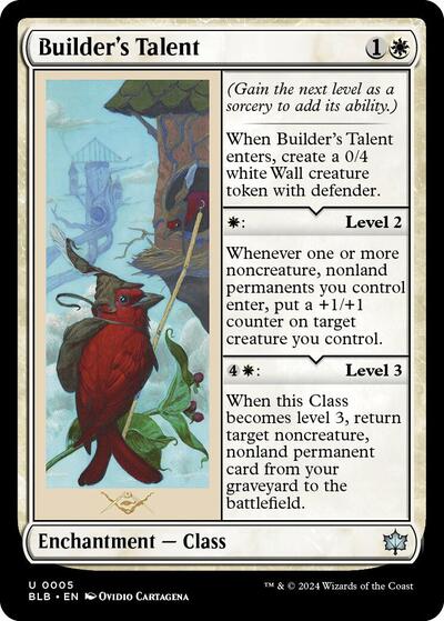 Builder's Talent (Bloomburrow) Near Mint Foil