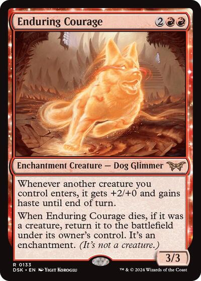 Enduring Courage (Duskmourn: House of Horror) Near Mint Foil
