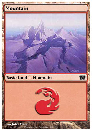 Mountain (344) (8th Edition) Near Mint