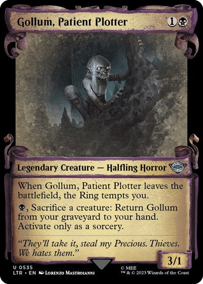 Gollum, Patient Plotter (Showcase Scrolls) (Universes Beyond: The Lord of the Rings: Tales of Middle-earth) Near Mint