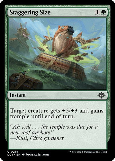 Staggering Size (The Lost Caverns of Ixalan) Near Mint Foil