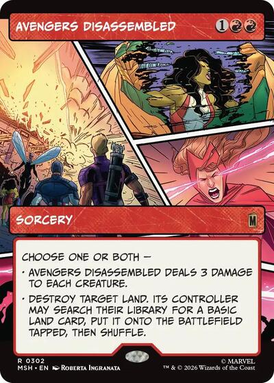 Avengers Disassembled (Borderless) (Marvel Super Heroes) Near Mint Foil