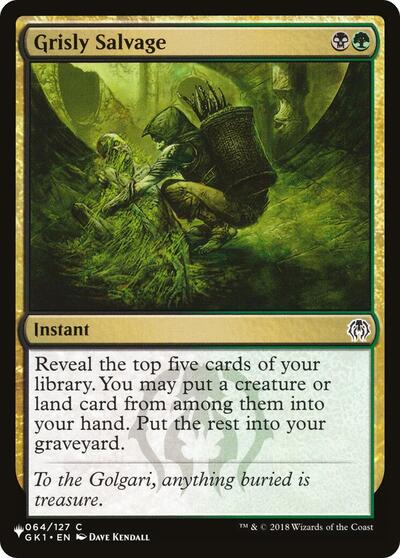 Grisly Salvage (The List) Near Mint