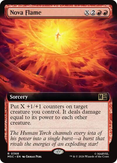 Nova Flame (Extended Art) (Commander: Marvel Super Heroes) Near Mint