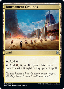 Tournament Grounds (Throne of Eldraine) Near Mint Foil