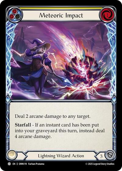 Meteoric Impact (Yellow) (Omens of the Third Age) Near Mint Foil