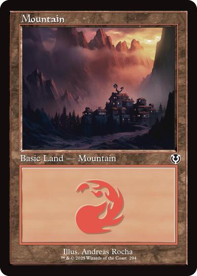 Mountain (294) (Retro Frame) (Innistrad Remastered) Near Mint Foil
