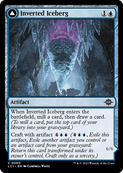 Inverted Iceberg (The Lost Caverns of Ixalan) Light Play Foil
