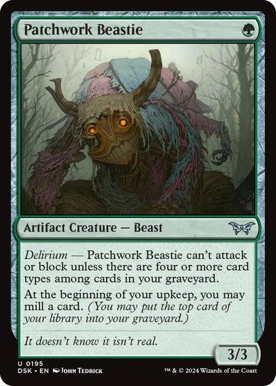 Patchwork Beastie (Duskmourn: House of Horror) Near Mint Foil