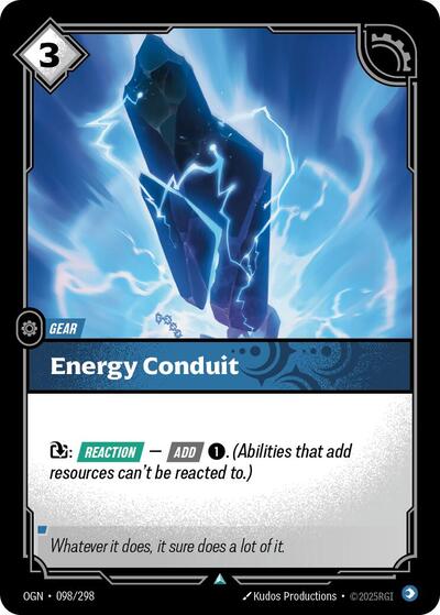 Energy Conduit (Origins) Near Mint Foil