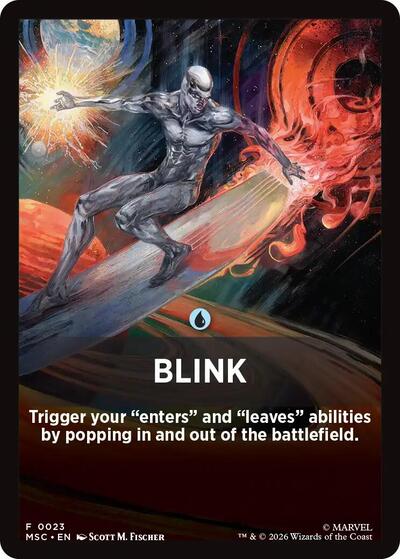 Blink Theme Card (Commander: Marvel Super Heroes) Near Mint