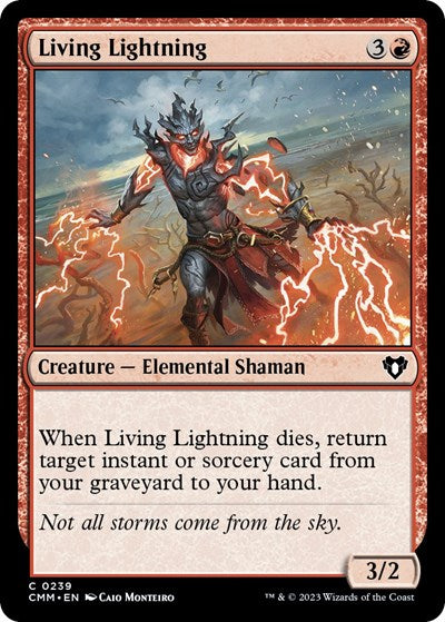Living Lightning (Commander Masters) Near Mint Foil
