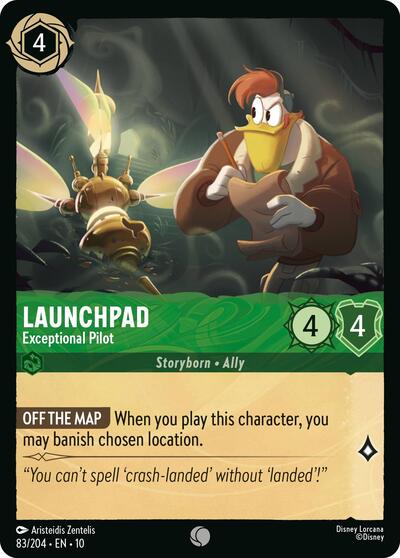 Launchpad - Exceptional Pilot (Whispers in the Well) Near Mint Cold Foil