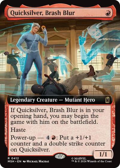 Quicksilver, Brash Blur (Extended Art) (Marvel Super Heroes) Near Mint