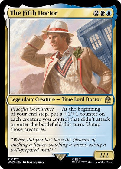 The Fifth Doctor (Universes Beyond: Doctor Who) Near Mint Foil