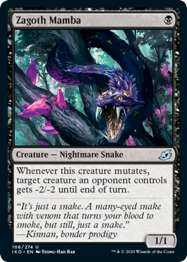 Zagoth Mamba (Ikoria: Lair of Behemoths) Near Mint Foil